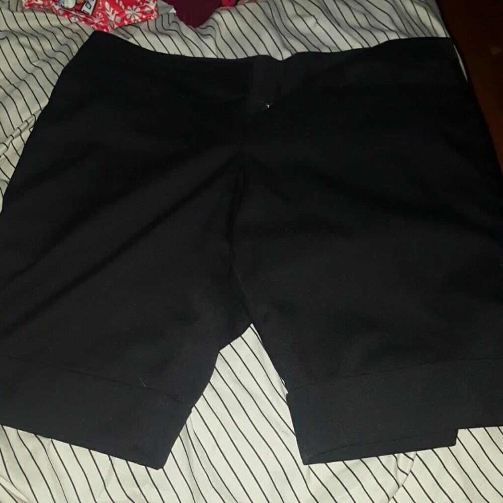 Black dress shorts
